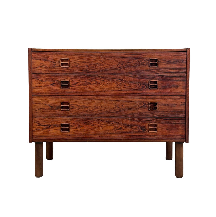 Vintage Rosewood 4-Drawer Dresser
