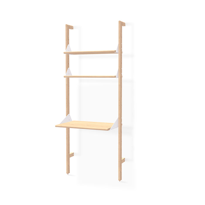Branch Shelving Unit with Desk