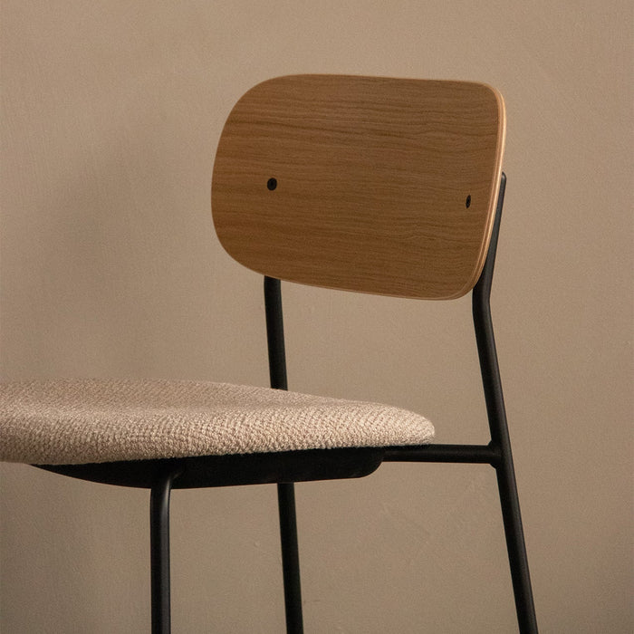 CO Partially Upholstered Stool