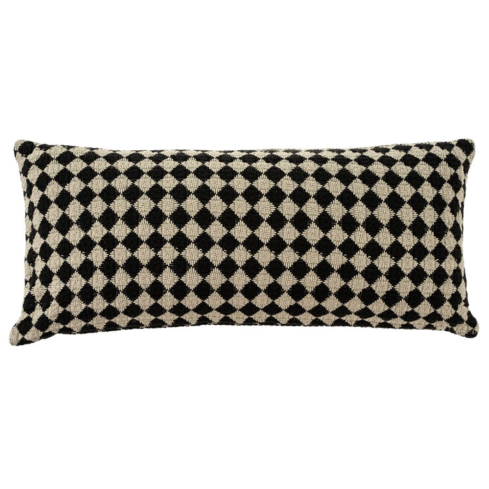 Check Weave Linen Pillow