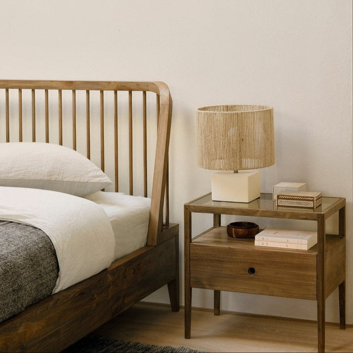 Bedside Tables - Spindle Bedside Table - FULLHOUSE Modern
