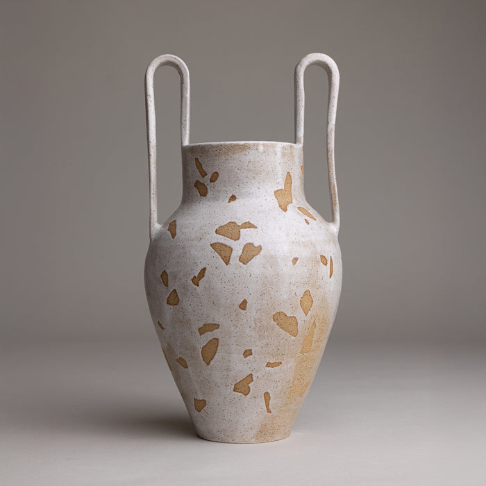 Large Terrazzo Handled Vase