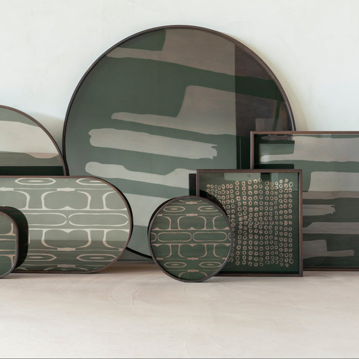 Square Glass Tray