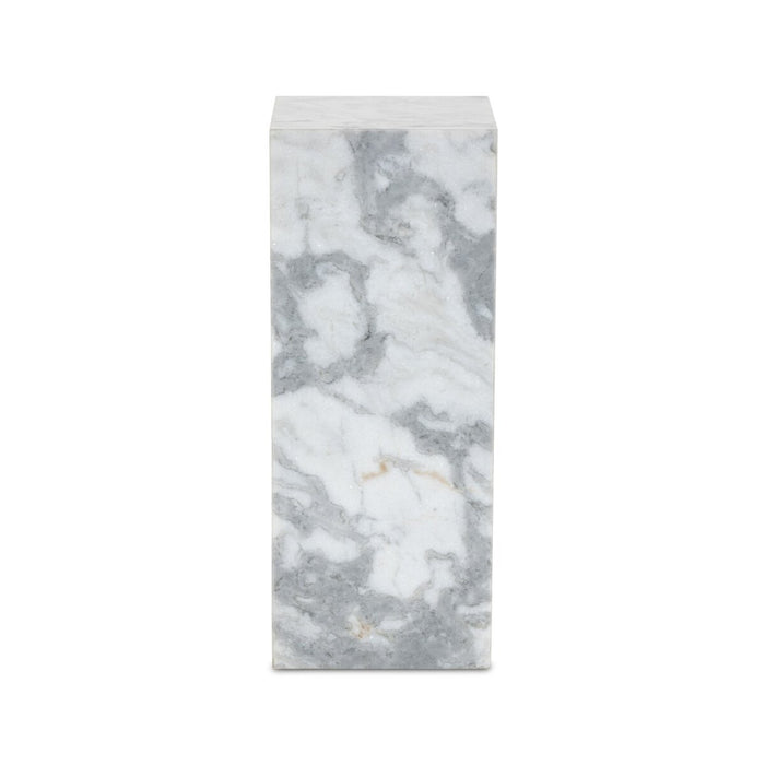 Modern Marble Small Pedestal - Four Hands