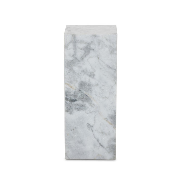 Modern Marble Small Pedestal - Four Hands