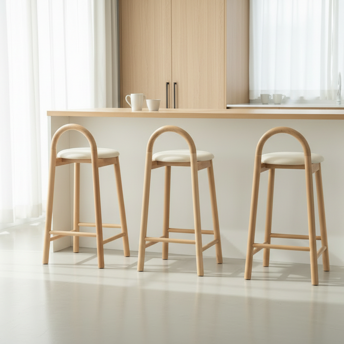 Calvin Vegan Leather Counter Stool