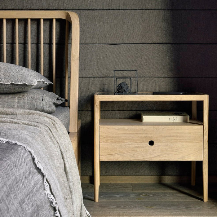 Bedside Tables - Spindle Bedside Table - FULLHOUSE Modern