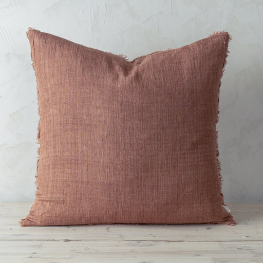 Pillows + Cushions - Lina Rooibos Linen Pillow - FULLHOUSE Modern