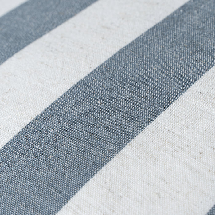 Wide Stripe Slate Grey Pillow