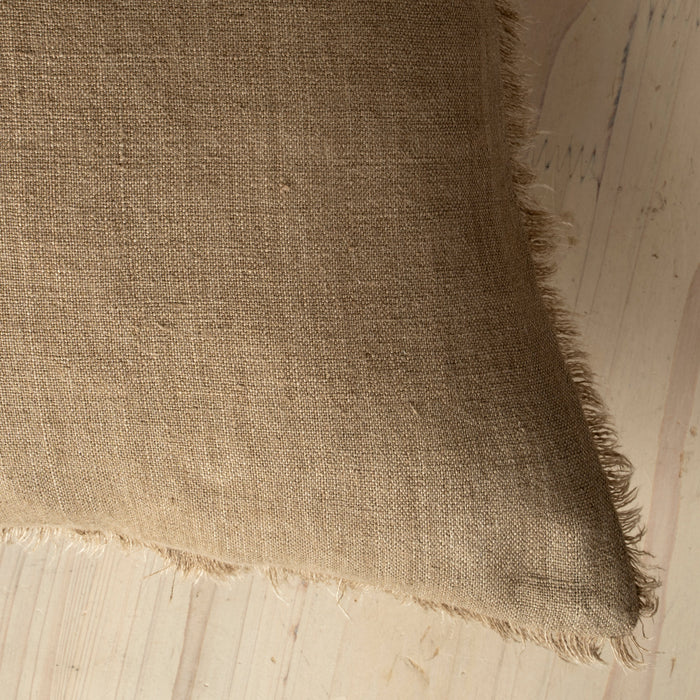 Lina Hazelnut Linen Pillow