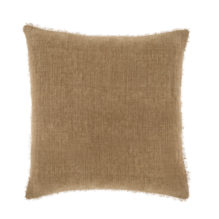 Lina Hazelnut Linen Pillow