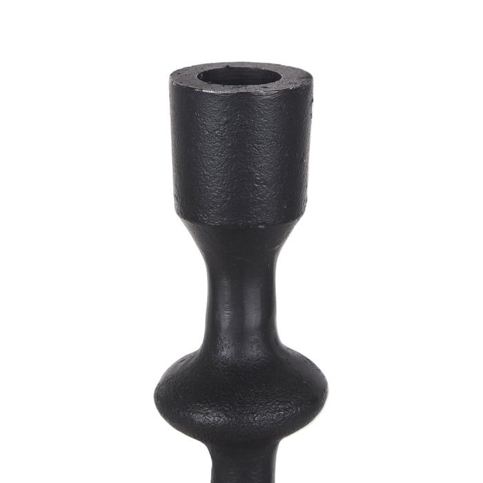 Paolo Black Metal Candle Holder
