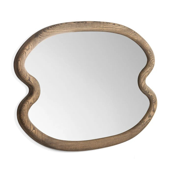 Swirl Ash Wood Mirror