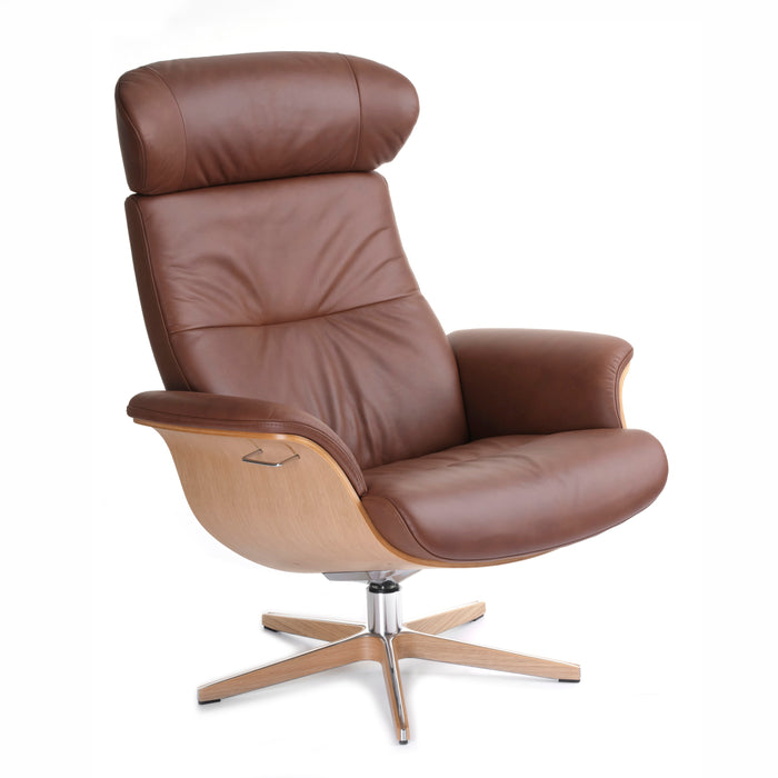 Timeout Large Swivel Recliner & Footstool
