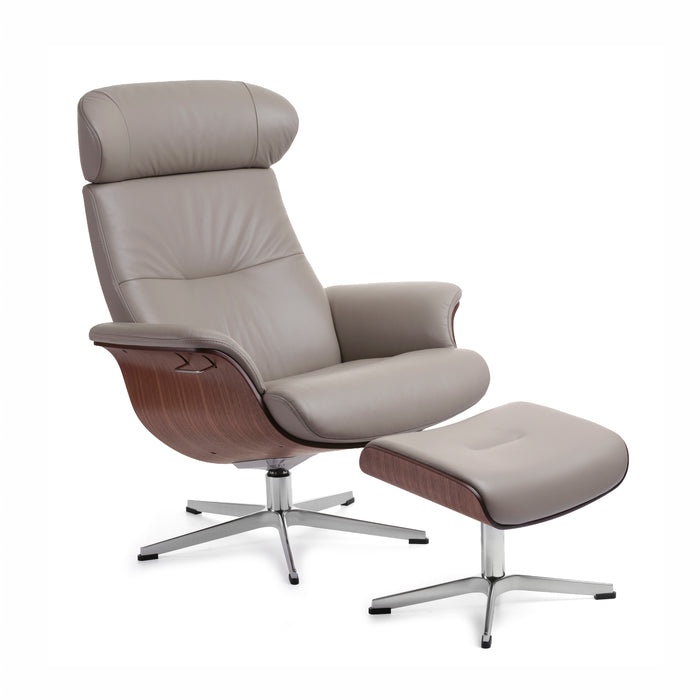 Timeout Large Swivel Recliner & Footstool