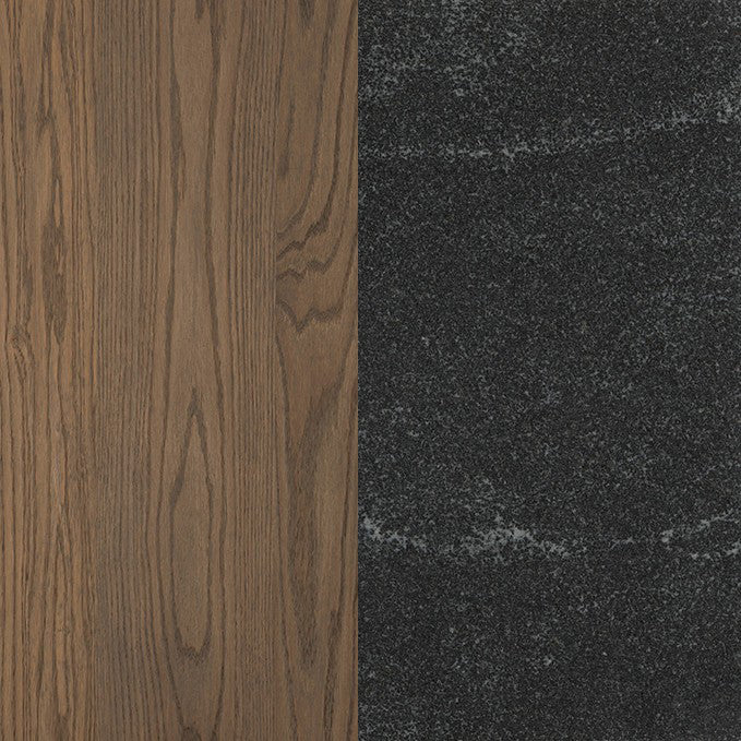 Frida 2-Drawer Walnut Nightstand