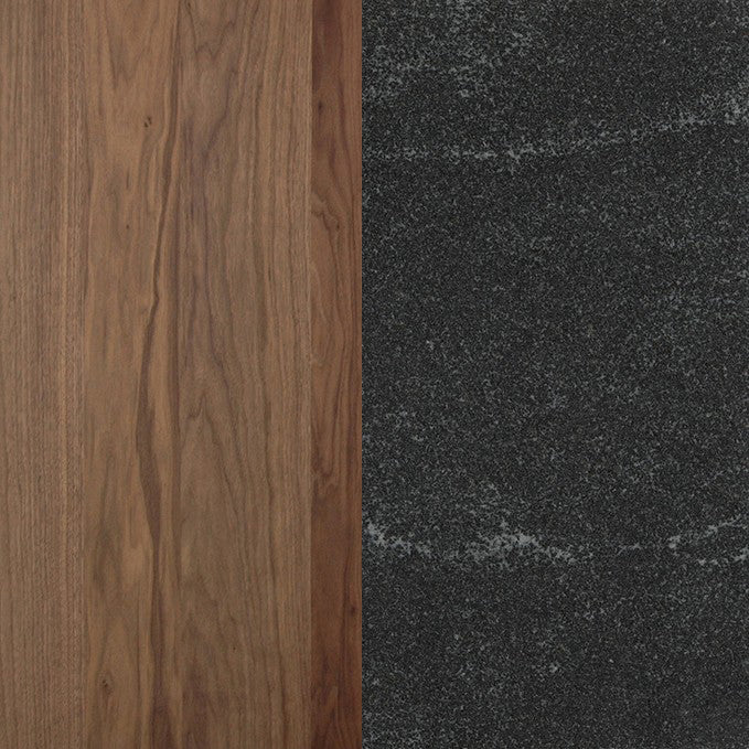 Frida 2-Drawer Walnut Nightstand