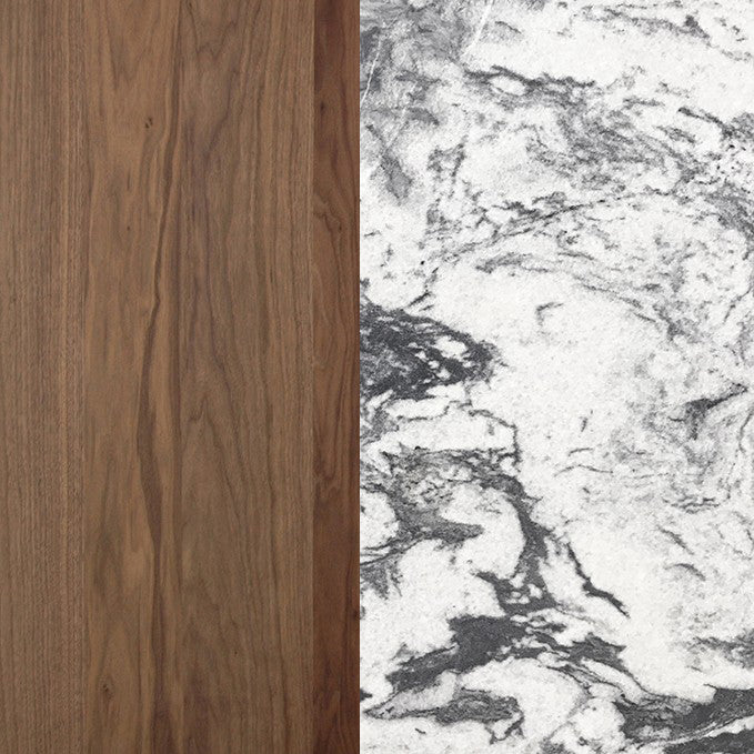 Frida 2-Drawer Walnut Nightstand