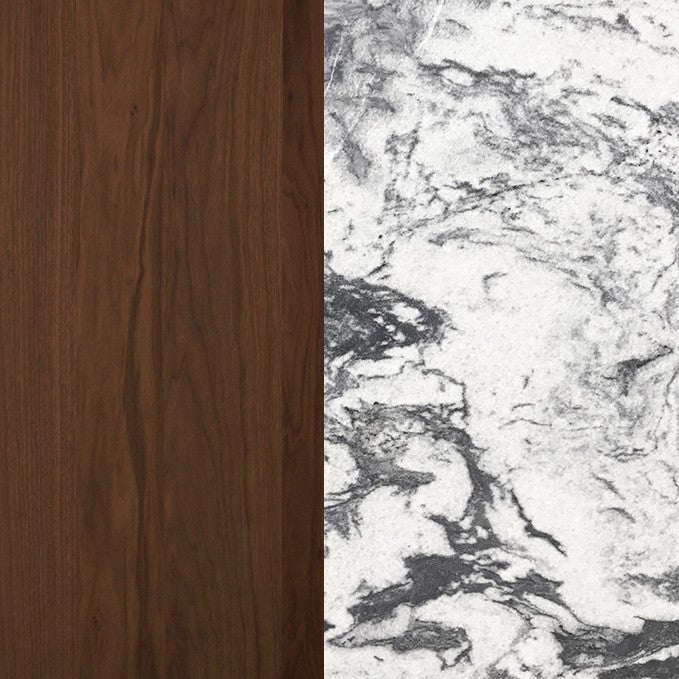 Frida 2-Drawer Walnut Nightstand