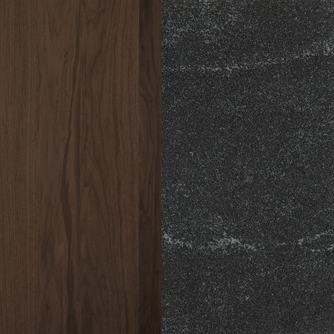 Frida 2-Drawer Walnut Nightstand