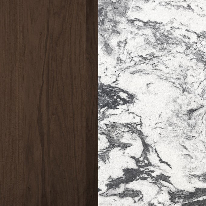 Frida 2-Drawer Walnut Nightstand