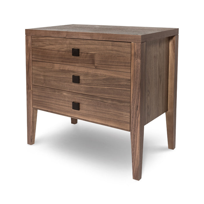 Hero Walnut 3-Drawer Dresser