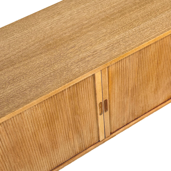 Vintage Oak Tambour Sideboard