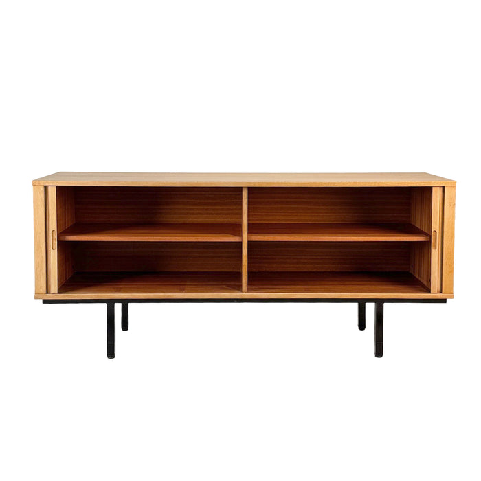 Vintage Oak Tambour Sideboard