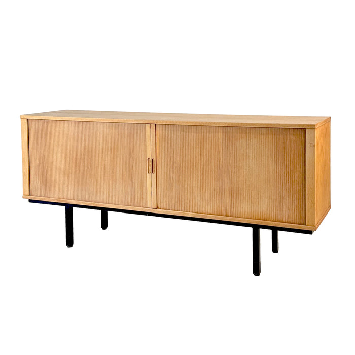 Vintage Oak Tambour Sideboard