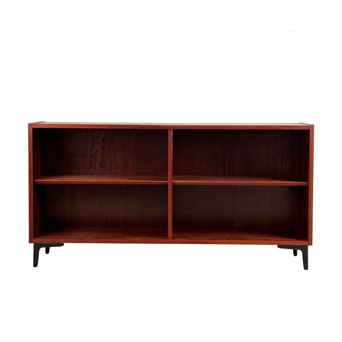 Vintage Low Rosewood Bookcase