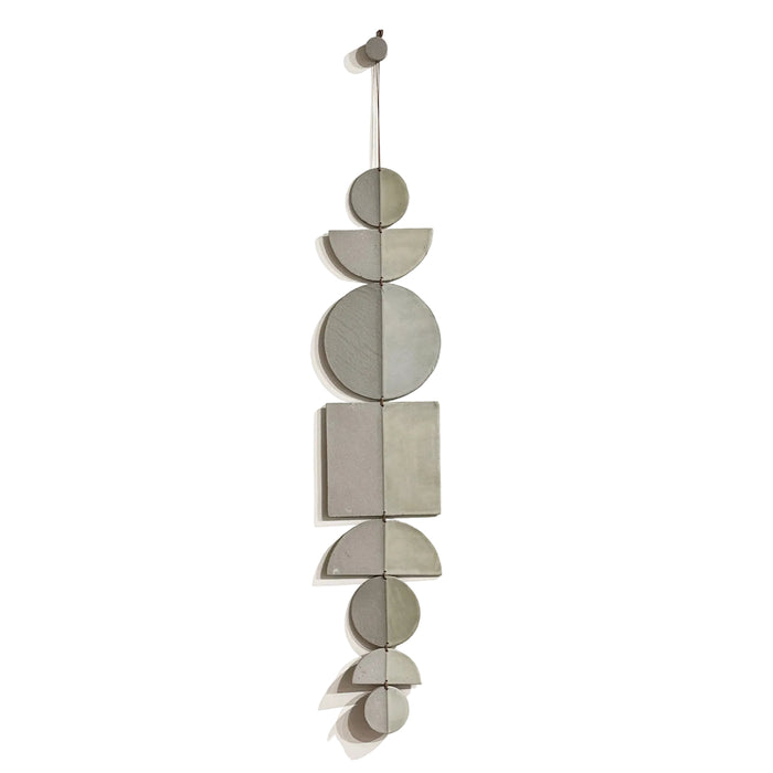 'Taupe/Ivory' Ceramic Wall Hanging