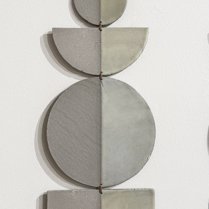 'Taupe/Ivory' Ceramic Wall Hanging