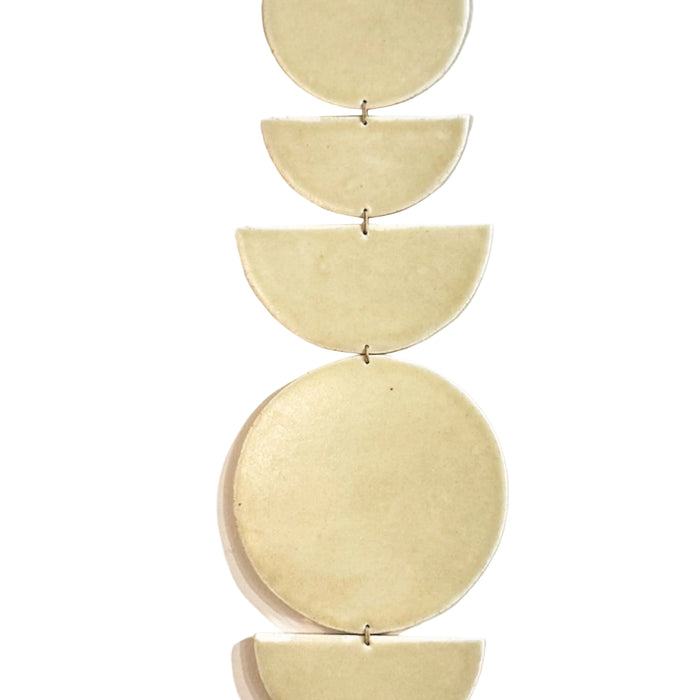 'Ivory Shapes' Wall Hanging