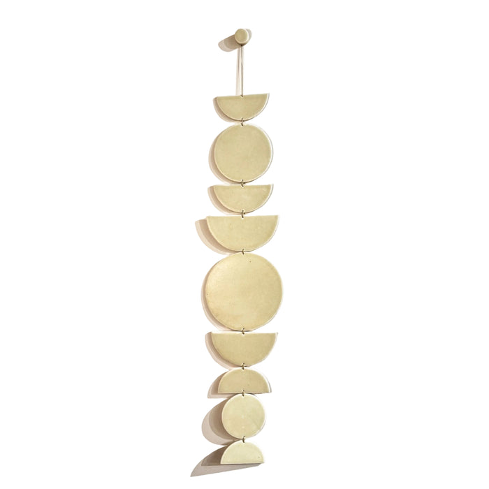 'Ivory Shapes' Wall Hanging