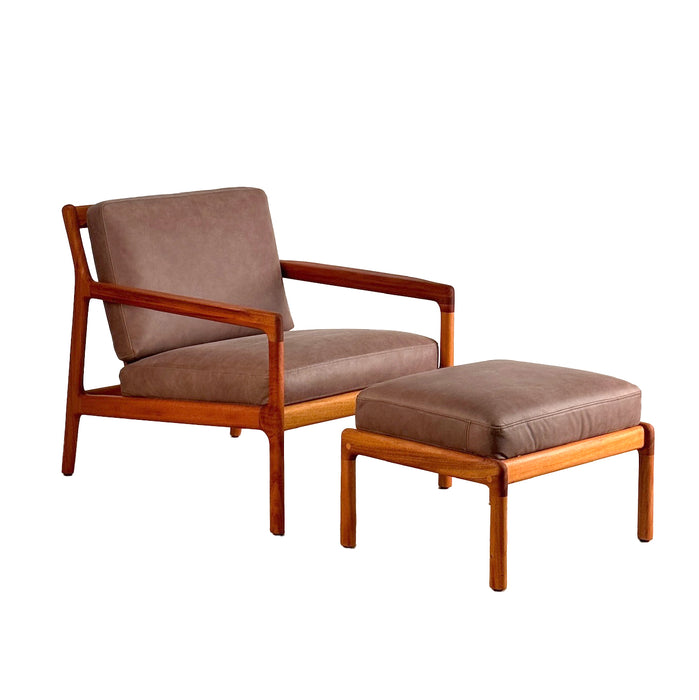 Jack Chair & Footstool - Oiled Mahogany - Ethnicraft