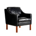 Vintage Black Leather Armchair - Vintage