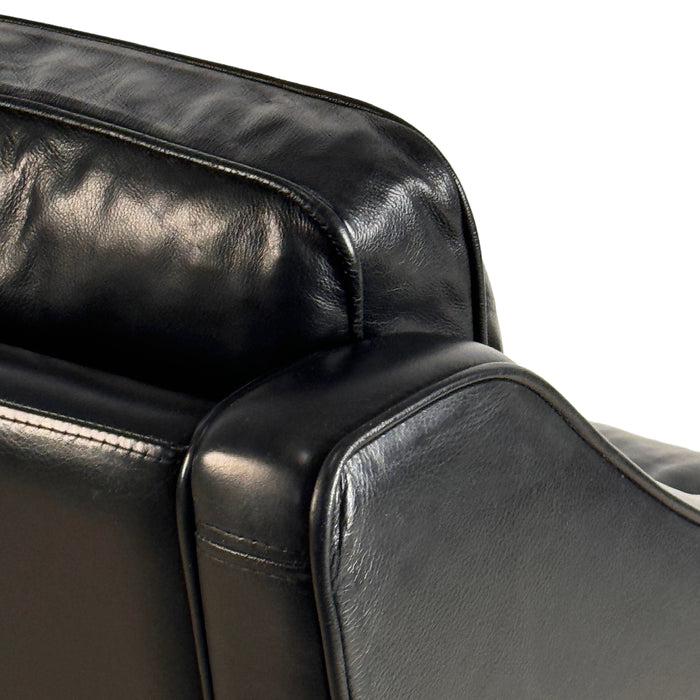 Vintage Black Leather Armchair - Vintage