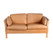 Vintage Camel Leather 2-Seat Sofa - Vintage