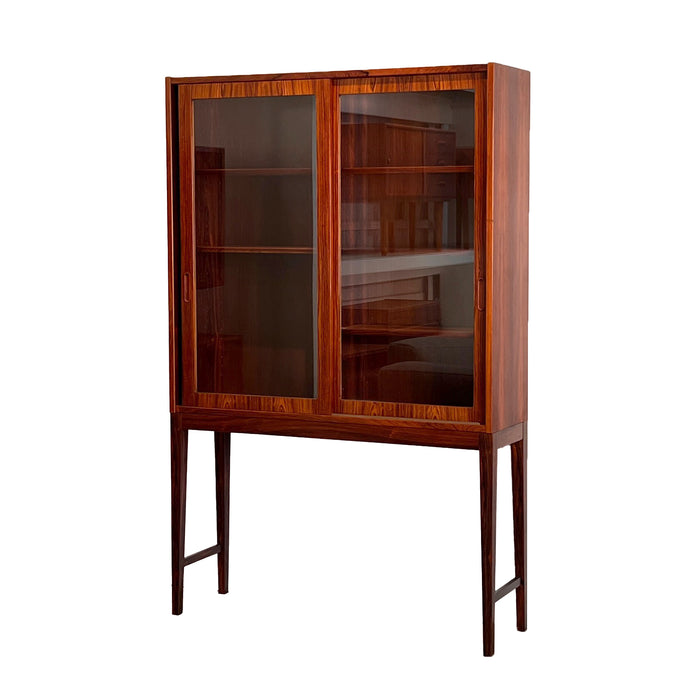 Vintage Rosewood & Glass Cabinet