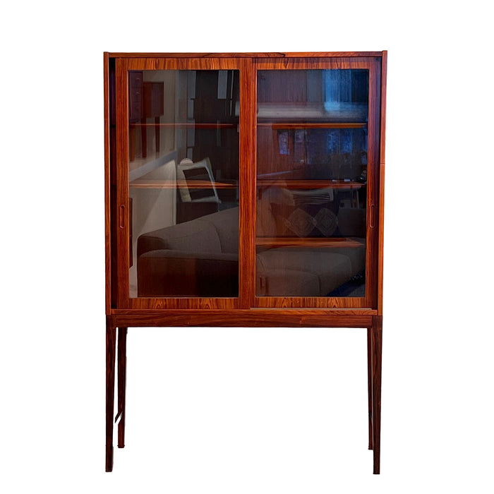 Vintage Rosewood & Glass Cabinet