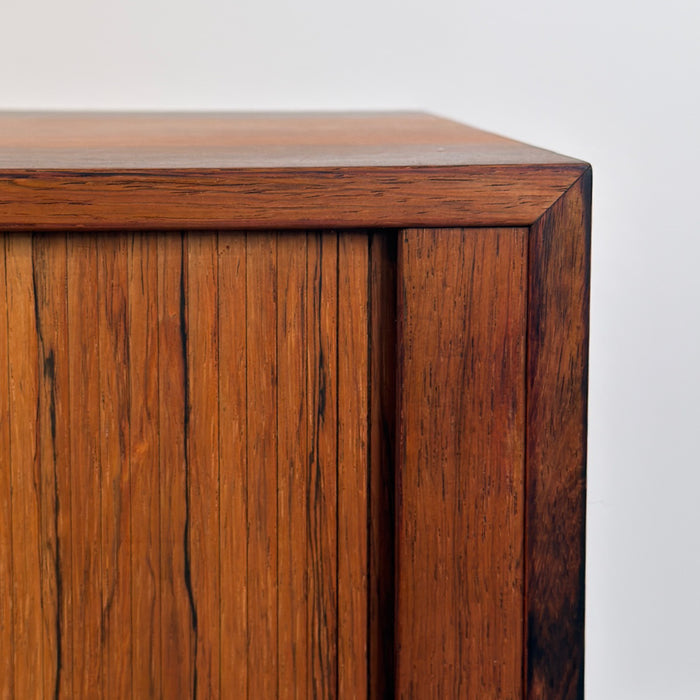 Vintage Rosewood Tambour Cabinet
