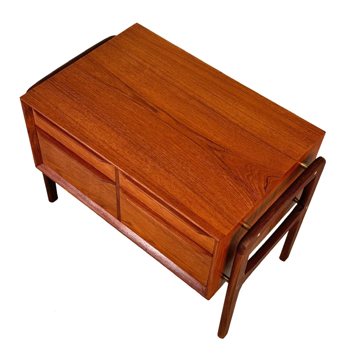 Vintage Teak Bedside Table