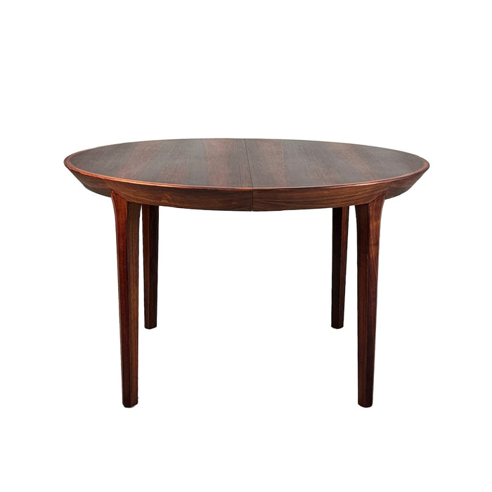 Vintage Round Expandable Rosewood Dining Table