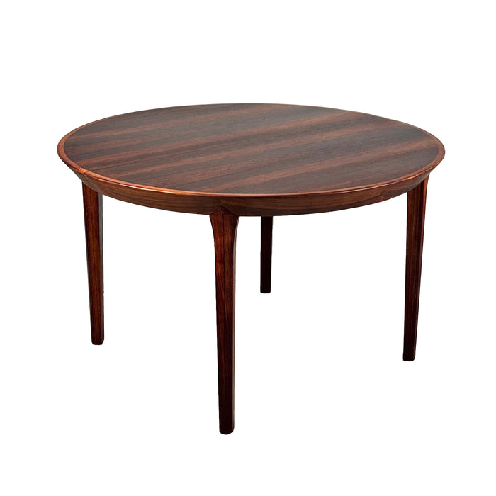 Vintage Round Expandable Rosewood Dining Table