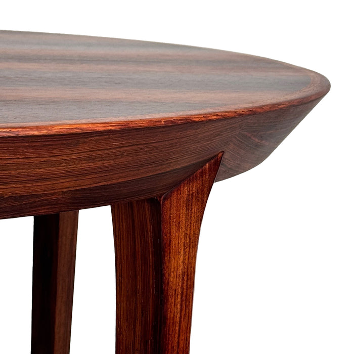 Vintage Round Expandable Rosewood Dining Table