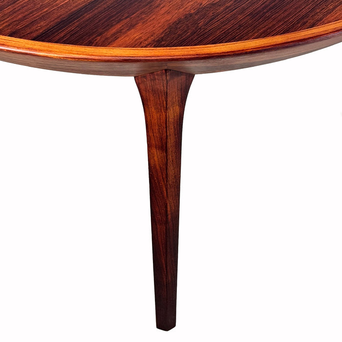 Vintage Round Expandable Rosewood Dining Table