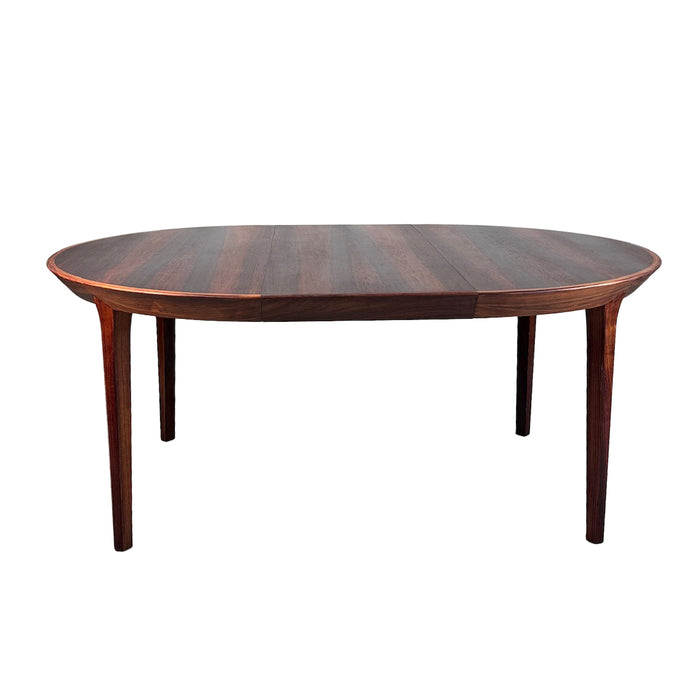 Vintage Round Expandable Rosewood Dining Table