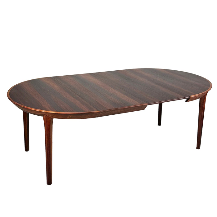 Vintage Round Expandable Rosewood Dining Table