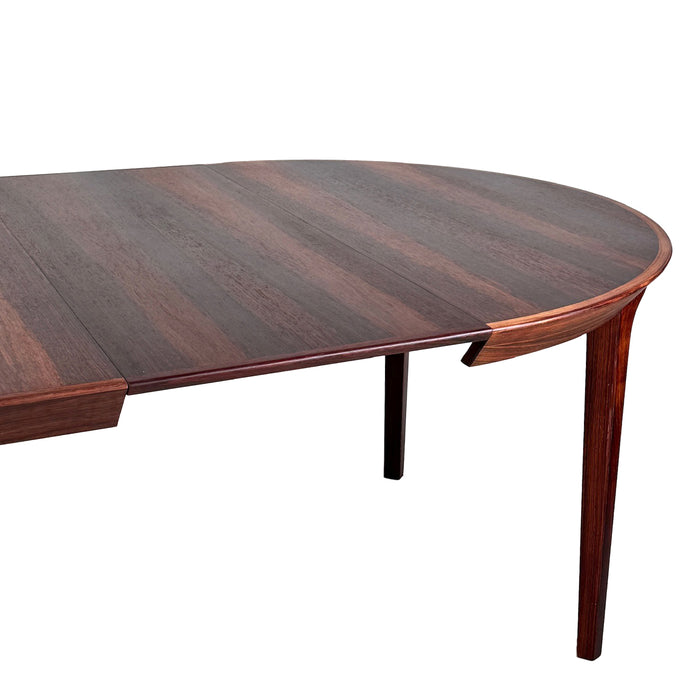 Vintage Round Expandable Rosewood Dining Table