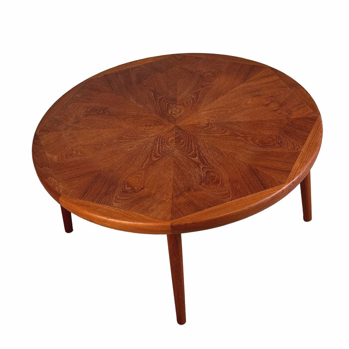Vintage Round Teak Coffee Table